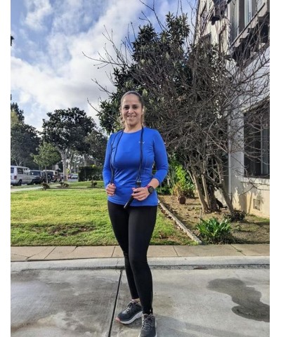 Women's Thermal Shirts Long Sleeve Tops Running Workout Fleece Clothes Cold Weather Mock Neck Hiking Ski Gear Aqua $18.01 Und...