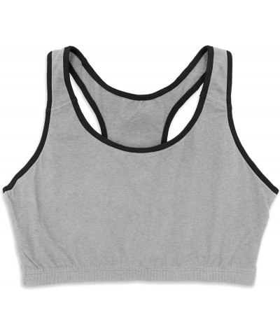 Women's Cotton Spandex Racer Back Bra | 4 Way Stretch Pullover Sport Comfort Bra (Multi-Pack) 5 Pack -Assorted Color Grab Bag...