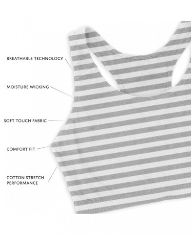 Women's Cotton Spandex Racer Back Bra | 4 Way Stretch Pullover Sport Comfort Bra (Multi-Pack) 5 Pack -Assorted Color Grab Bag...