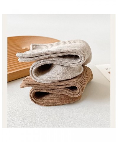 Women Cute Cotton Crew Socks Athletic Aesthetic Soft Casual Neutral Slouchy Boot Dress Socks Girls Granola Essentials 3 Pairs...