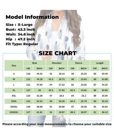 Coats for Women Plus Size，Printed Long Sleeve Cardigan Coat Women's Print Front Cardigan Printed Top Lightweight Jacket 4-gol...