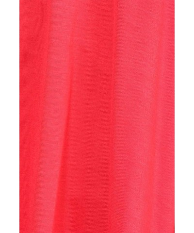 Women's Solid Casual Loose Fit Round Neck Long Sleeves Tunic Top Tee Dress/Made in USA Hdr00008 Coral $12.26 Tops
