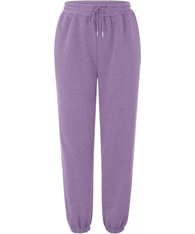 Womens High Waisted Loose Drawstring Sweatpants Athletic Elastic Joggers Pants with Pockets Comfy Trendy Workout Pants A44 Pu...