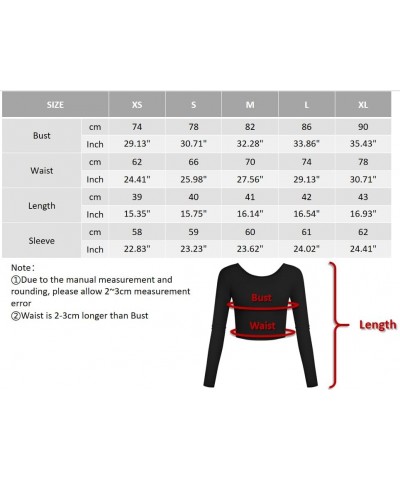 Lightweight Basic Crop Tops Slim Fit Long Sleeve Crop Top Workout Shirts for Women 1pcs Navy $12.71 T-Shirts