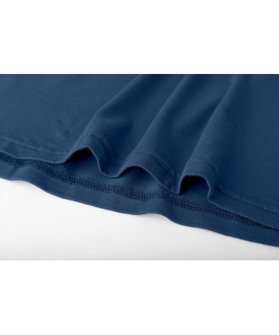 Lightweight Basic Crop Tops Slim Fit Long Sleeve Crop Top Workout Shirts for Women 1pcs Navy $12.71 T-Shirts